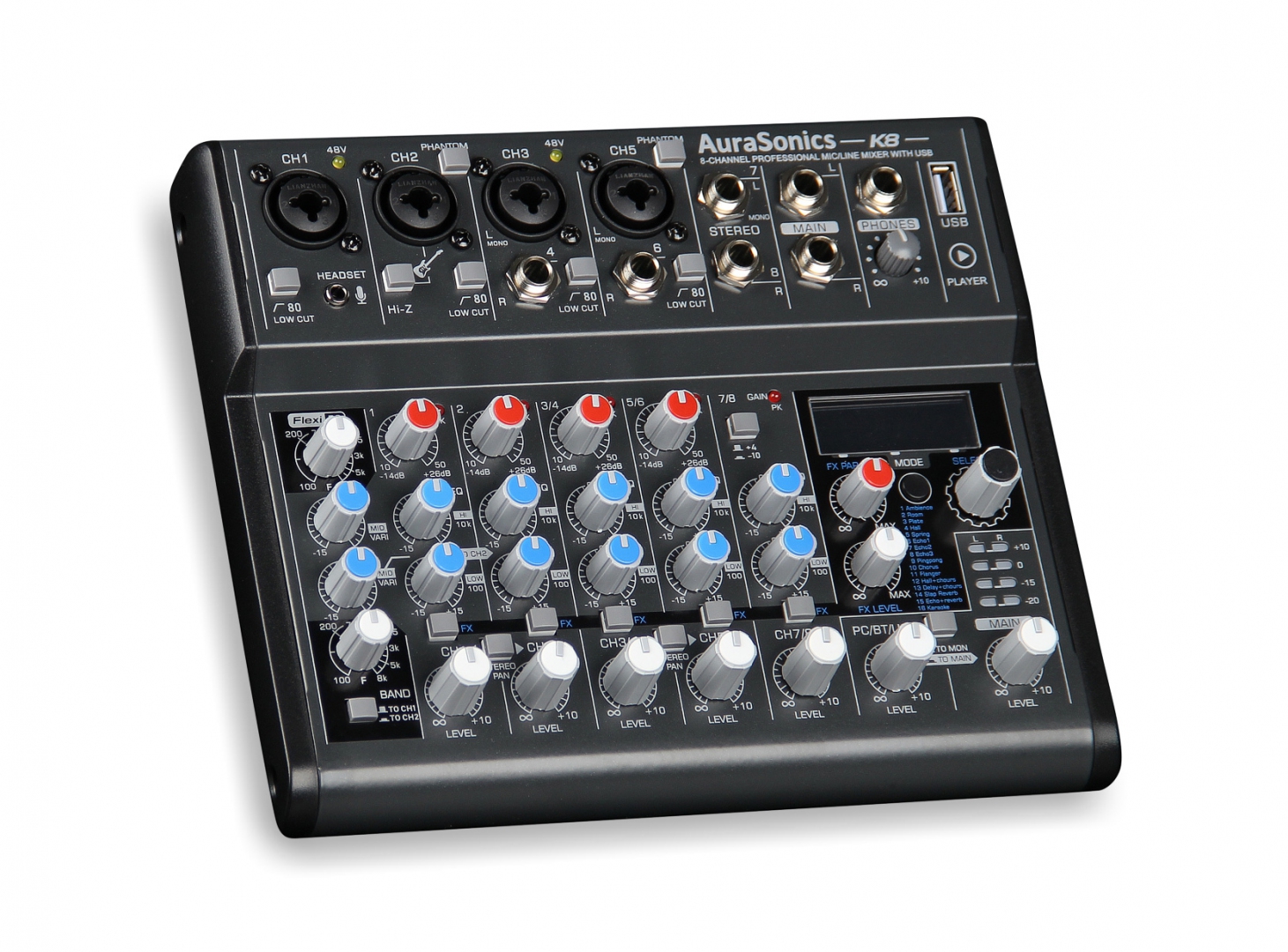 AuraSonics K8 компактный микшерный пульт в Чкаловске