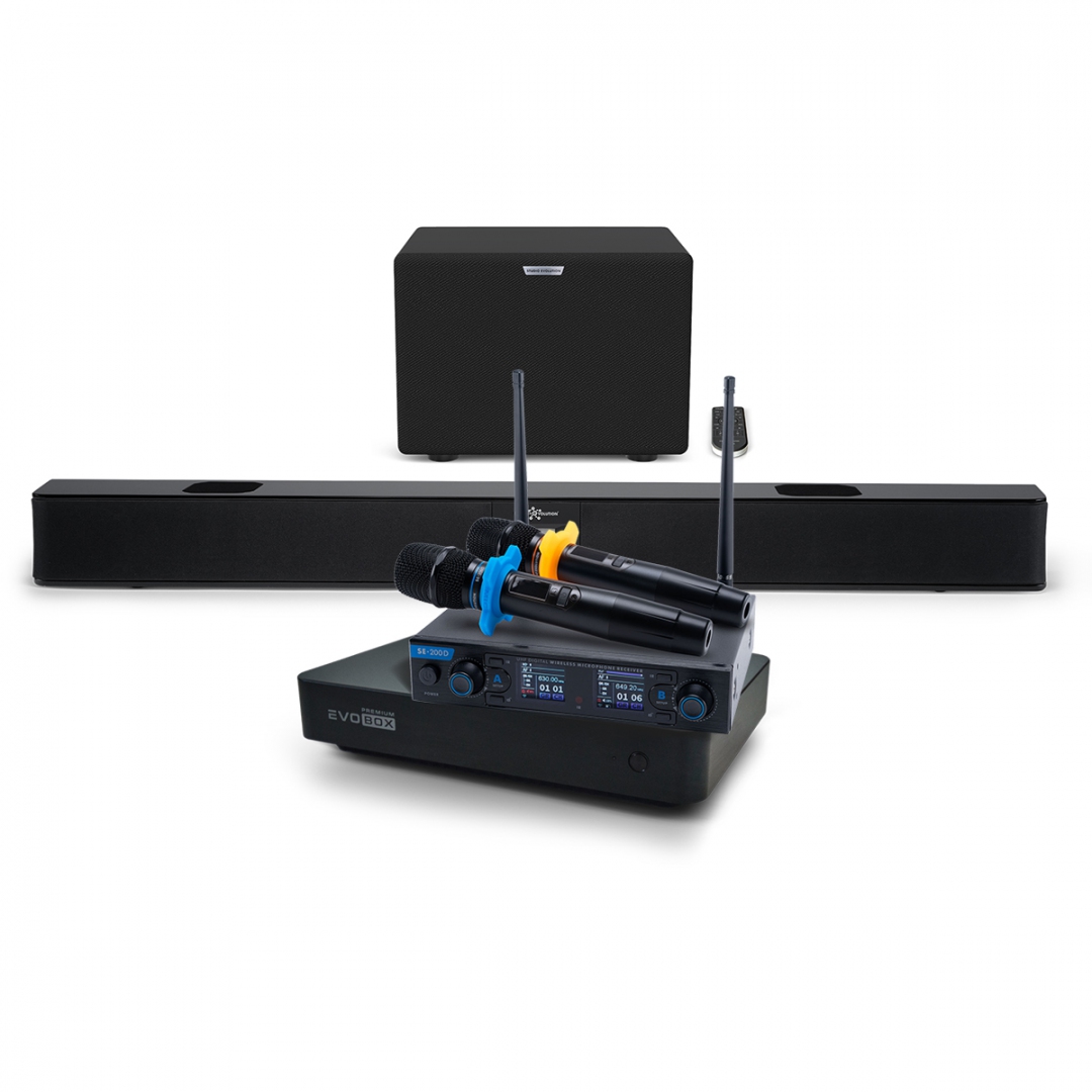 Hi-End караоке-система EVOBOX Premium + EvoSoundBar (саундбар с караоке) в Чкаловске