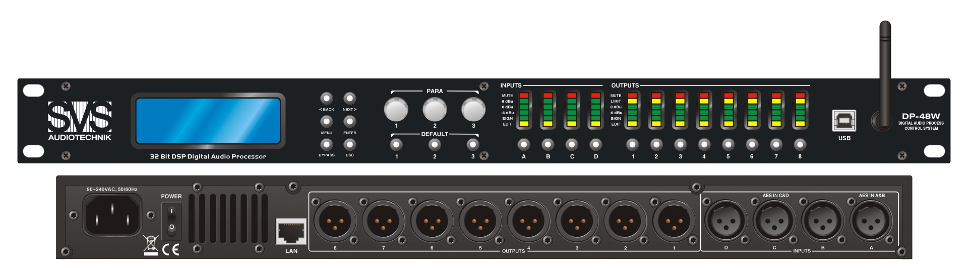SVS Audiotechnik DP-48W Цифровой процессор: 4 входа 8 выходов в Чкаловске