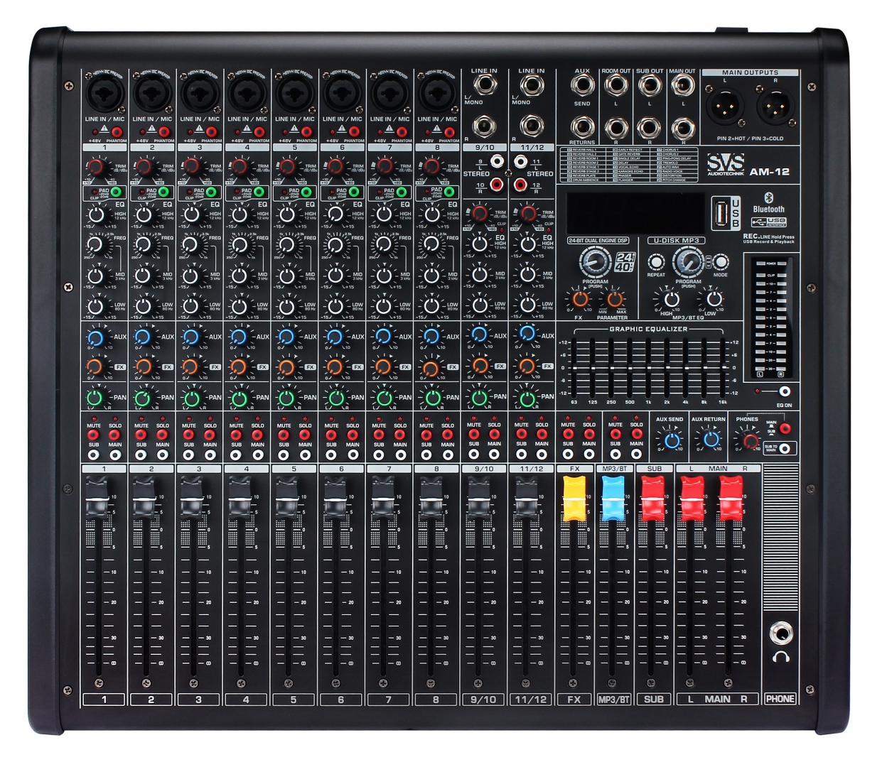 SVS Audiotechnik mixers AM-12 Микшерный пульт аналоговый, 12-канальный в Чкаловске
