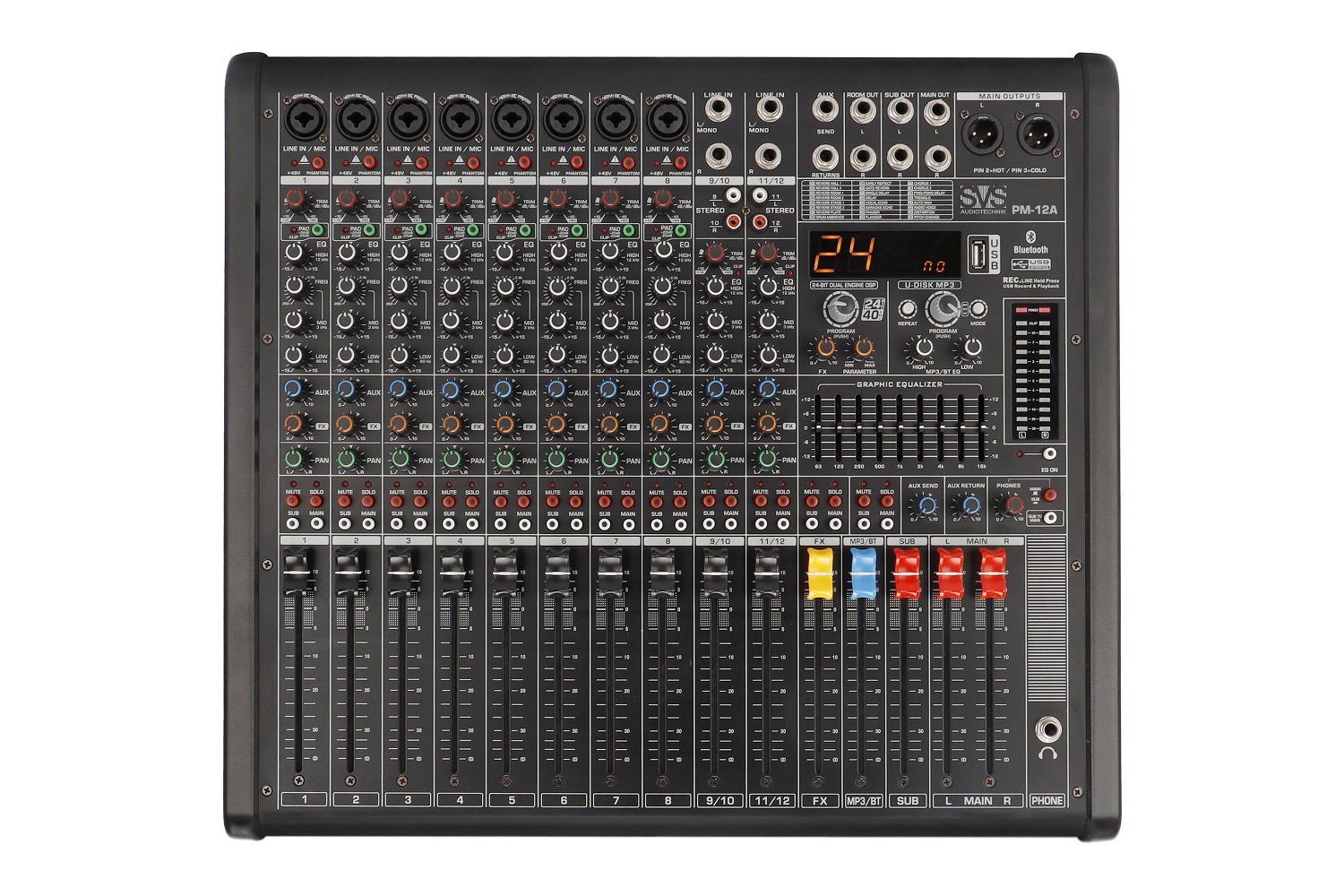 SVS Audiotechnik mixers PM-12A Активный аналоговый микшерный пульт, 12-канальный в Чкаловске